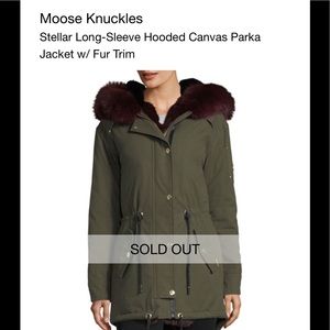 Moose Knuckles fox fur parka